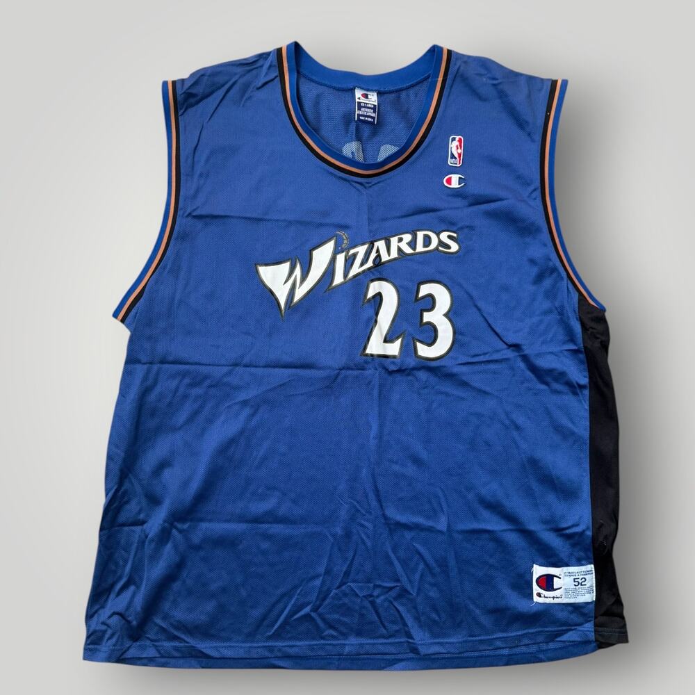 Vintage Champion Michael Jordan #23 Washington Wizards NBA Jersey Size 52